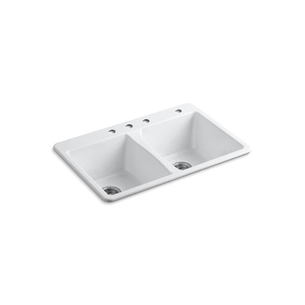 Kohler Deerfield? 33" X 22" X 95/8" TopMount DoubleEqual Kitchen